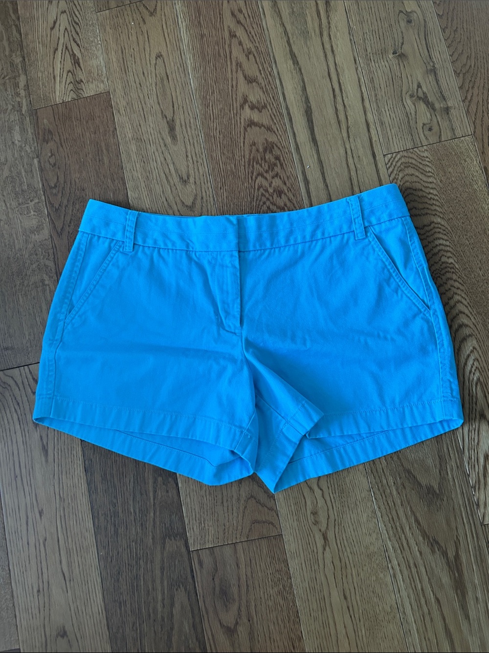 J. Crew Turquoise Cotton Chino Shorts Size 12 women’s